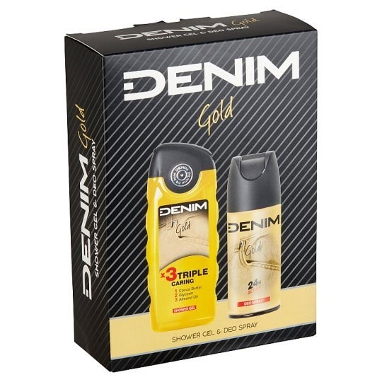 Kazeta Denim Gold deo+spg. - Kosmetika Pro muže Dárkové kazety
